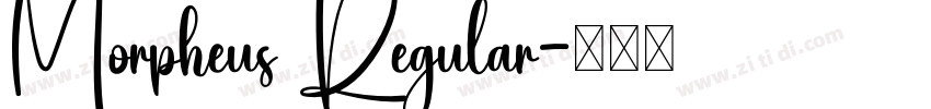 Morpheus Regular字体转换